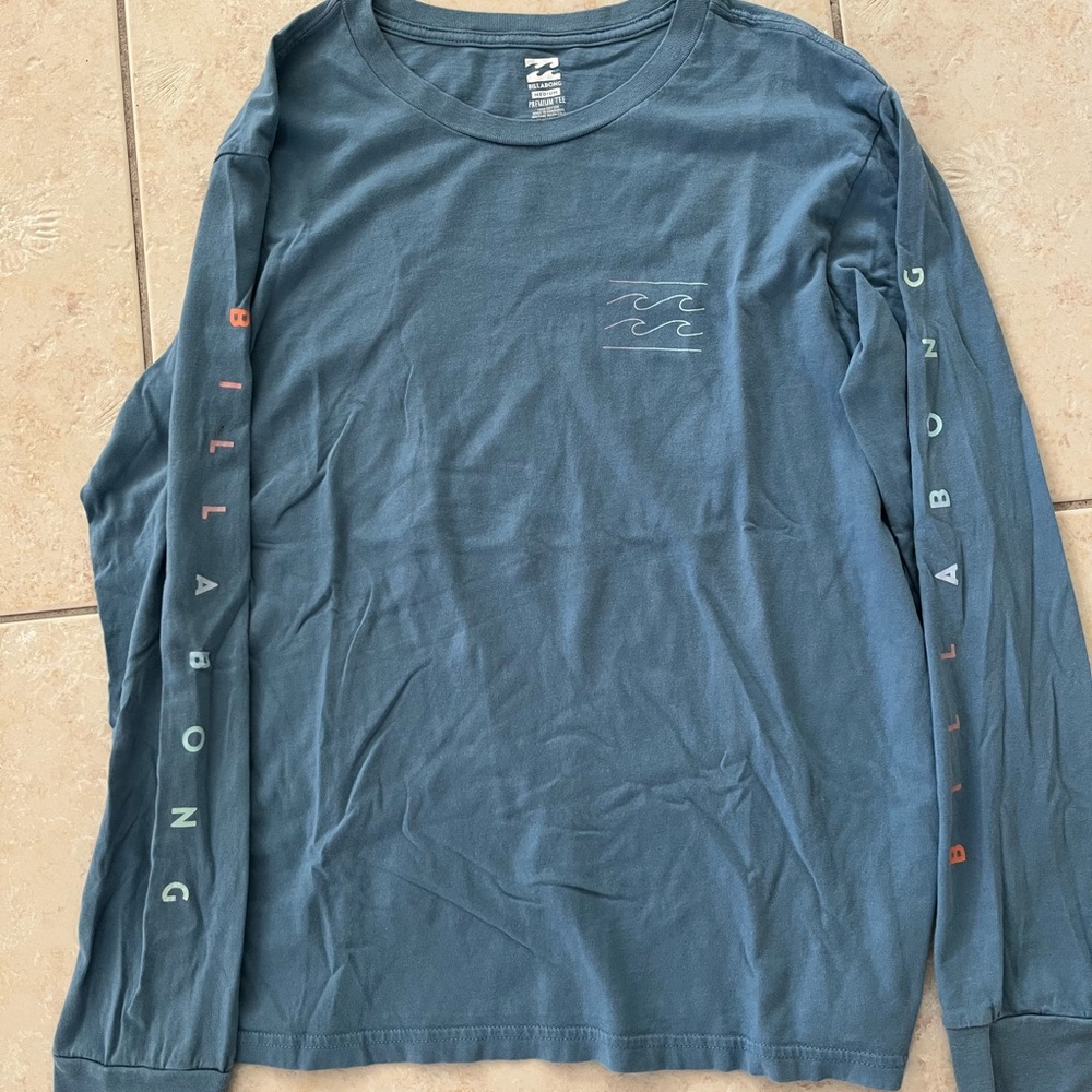 Billabong Blue Long Sleeve Men's Shirt